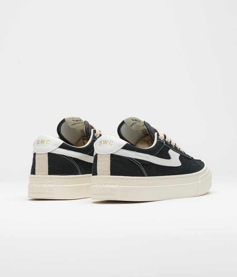Stepney Workers Club Dellow Canvas S-Strike Cup Shoes in Black and White