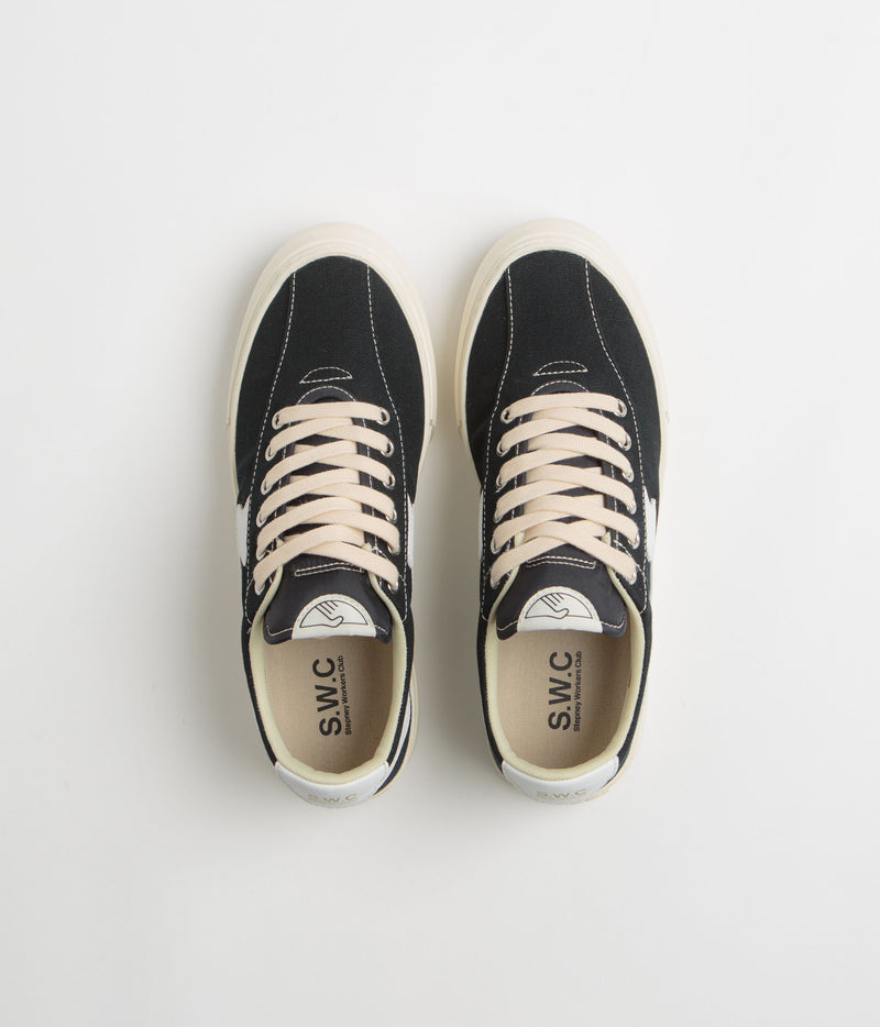Stepney Workers Club Dellow Canvas S-Strike Cup Shoes in Black and White