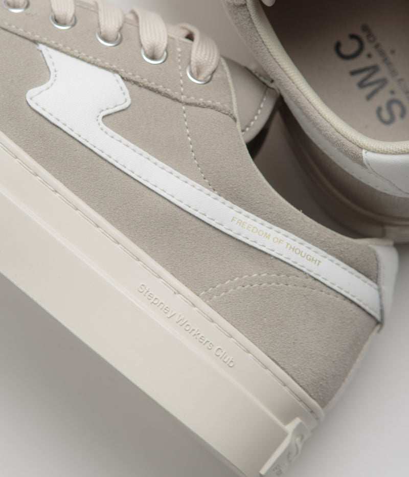 Stepney Workers Club Dellow S-Strike Cup Shoes in Light Grey and White