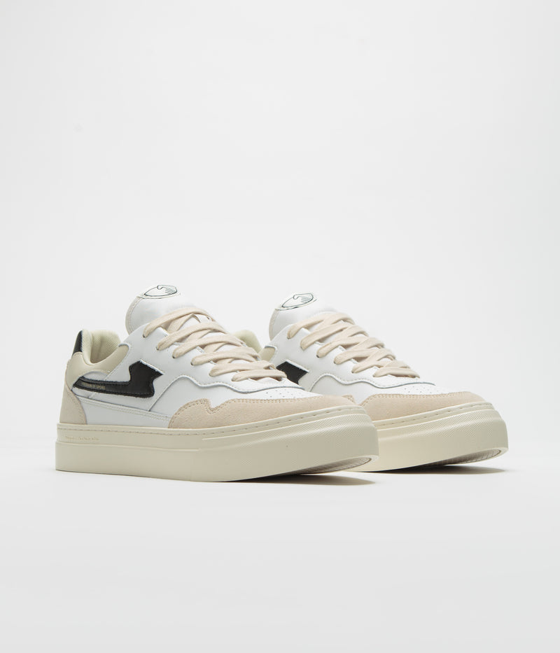 Stepney Workers Club Pearl S-Strike Leather Shoes in Spring Black