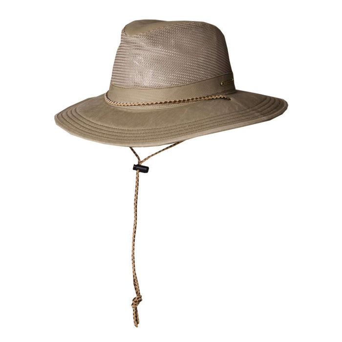 Stetson Hats Mesh Crown Safari Hat Safari Hat Stetson Hats stc64KHM Khaki Medium