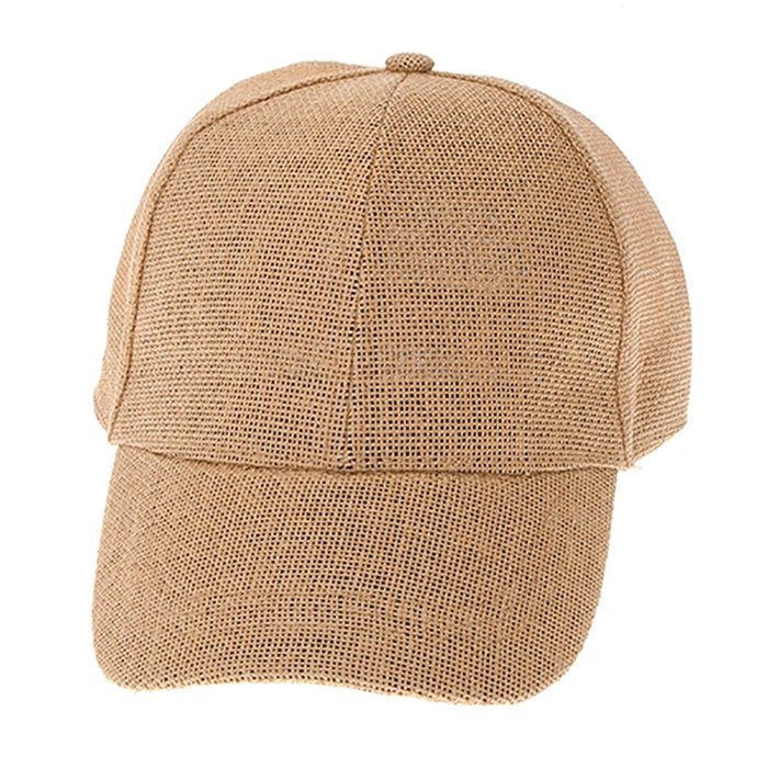 Straw Mesh Baseball Cap for Small Heads - Boardwalk Style Cap Boardwalk Style Hats
