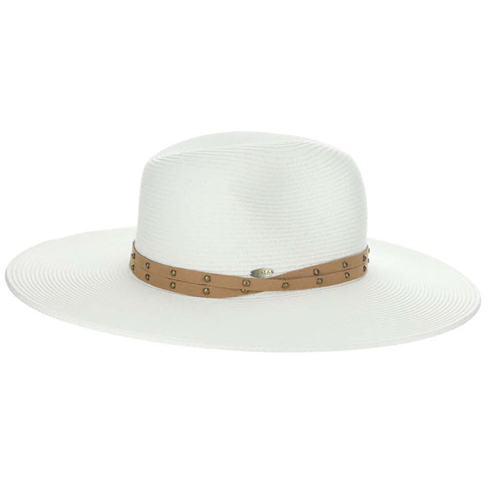 Studded Band Wide Brim Safari Hat  - Scala Hats Safari Hat Scala Hats