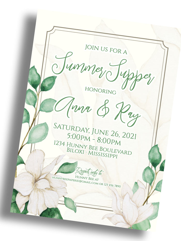 Summer Supper Invitation