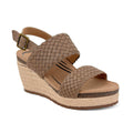 Summer Woven Quarter Strap Wedge #color_taupe