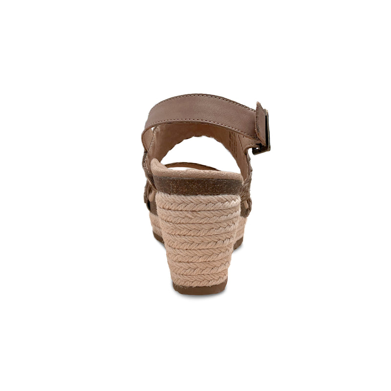 Summer Woven Quarter Strap Wedge #color_taupe