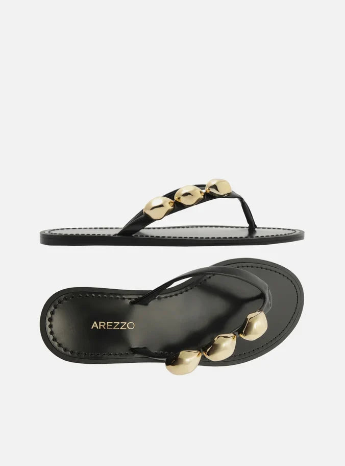 Sunny Leather Sandal Flats SPRING 25