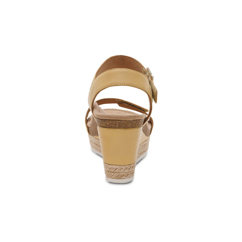 Sydney Quarter Strap Espadrille Wedge #color_butter