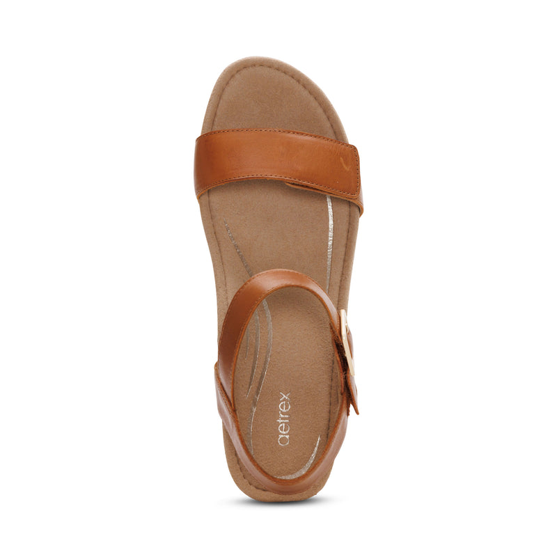 Sydney Quarter Strap Espadrille Wedge #color_cognac