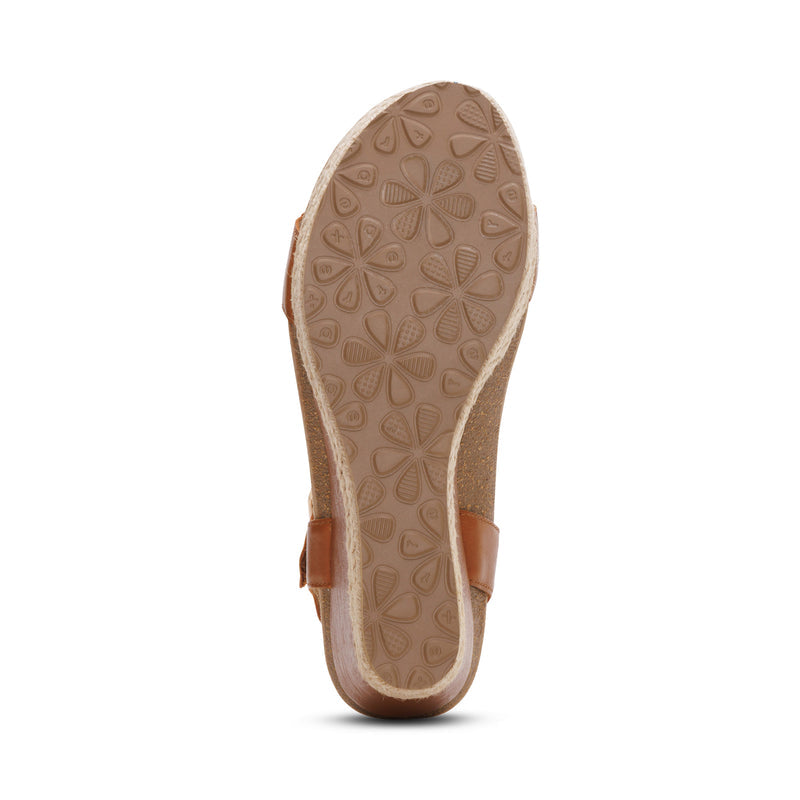 Sydney Quarter Strap Espadrille Wedge #color_cognac