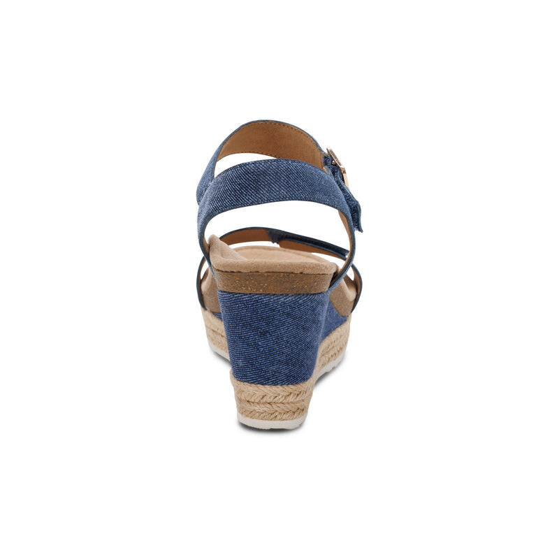 Sydney Quarter Strap Espadrille Wedge #color_denim