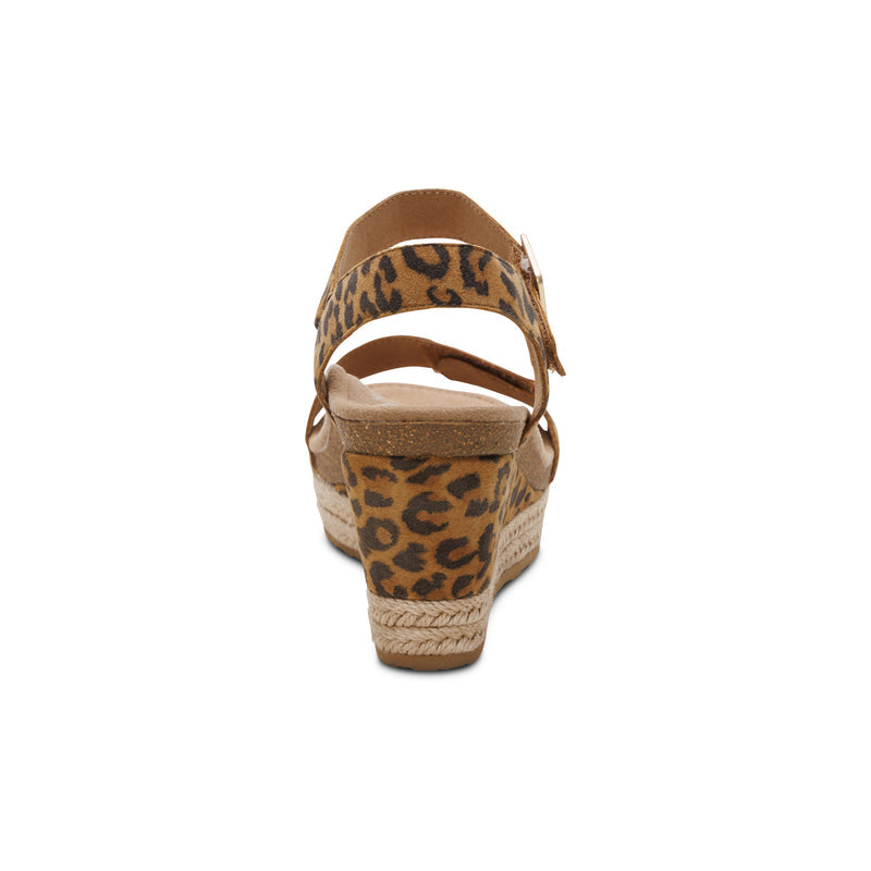 Sydney Quarter Strap Espadrille Wedge #color_leopard