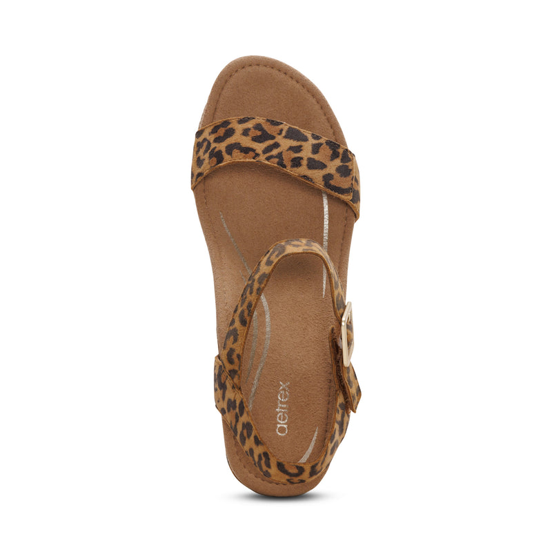Sydney Quarter Strap Espadrille Wedge #color_leopard