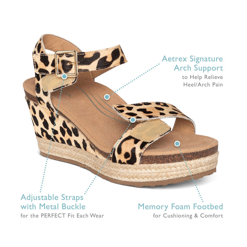 Sydney Quarter Strap Espadrille Wedge #color_red