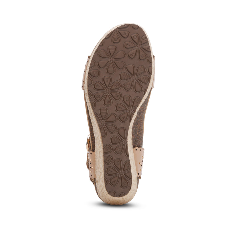Sydney Quarter Strap Espadrille Wedge #color_sand-cutout