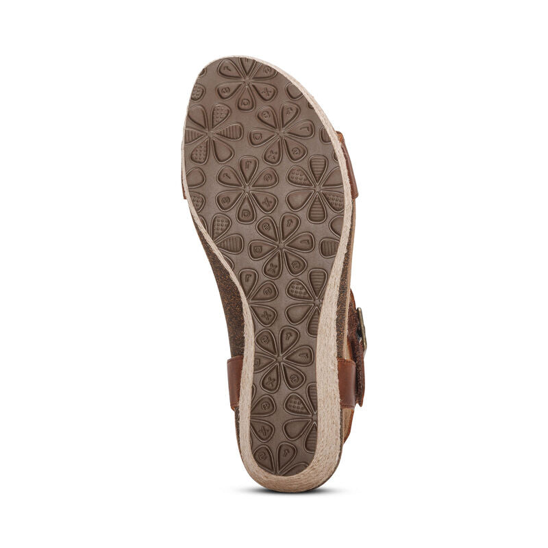 Sydney Quarter Strap Espadrille Wedge #color_walnut
