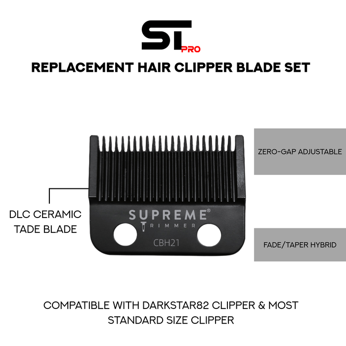Supreme Trimmer CBH21 Tade Blade Compatibility Guide for DarkStar Clipper