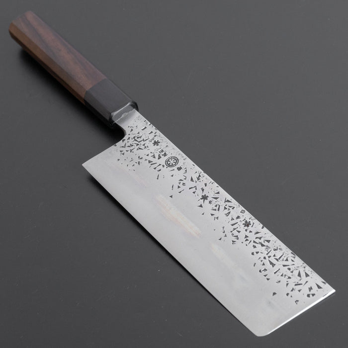 Takada no Hamono White #2 HH Reika Nakiri 180mm Rosewood Handle - HITOHIRA