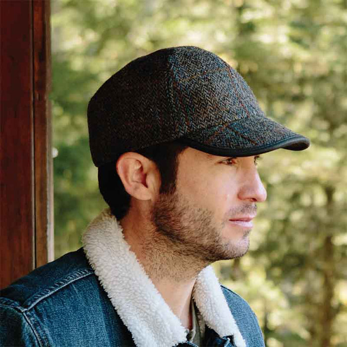 Talese Harris Tweed Wool Baseball Cap - Stetson Hat Cap Stetson Hats