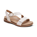 Tamara Asymmetrical Quarter Strap Sandal #color_ivory