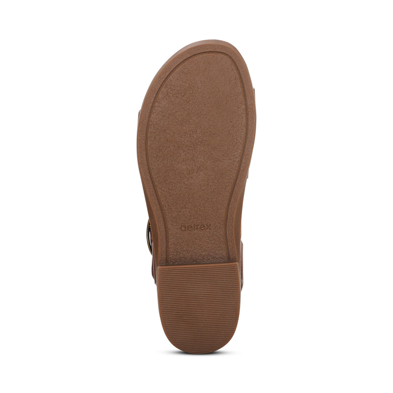 Tamara Asymmetrical Quarter Strap Sandal #color_walnut