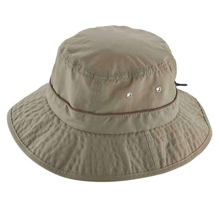 Taslon Boonie with Contrast Under Brim - DPC Outdoor Bucket Hat Dorfman Hat Co. bh196arm Army Medium