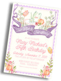 Tea Party Birthday Invitation