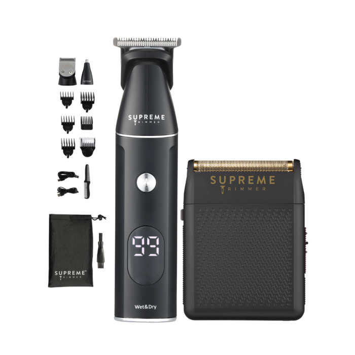 Multigrommer and Foil Shaver Bundle - Trimmer and Electric razor kit - Supreme Trimmer Mens Trimmer Grooming kit