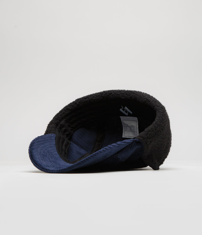 The Trilogy Tapes Cord Earflap Cap in Navy