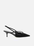 Tiffany Mid Stiletto Nubuck Leather Pump Pumps R/26