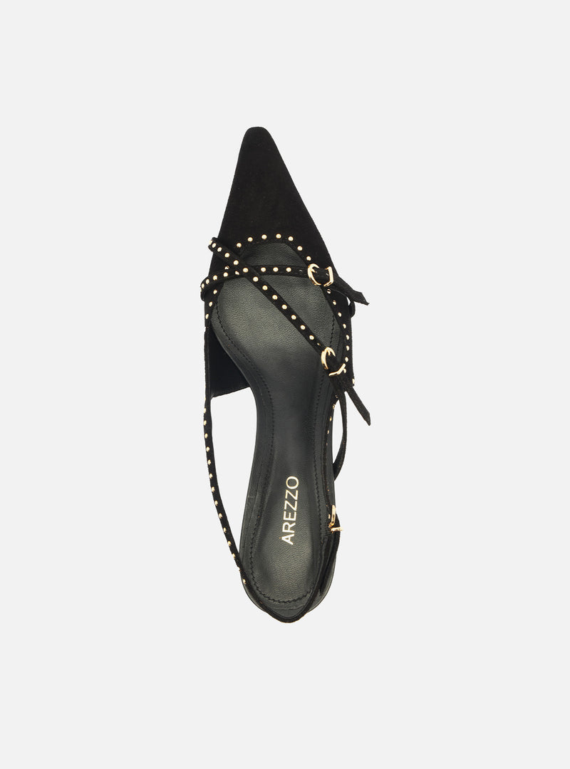 Tiffany Mid Stiletto Nubuck Leather Pump Pumps R/26