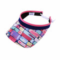 Tile Fusion Golf Sun Visor with Coil Lace by GloveIt Visor Cap GloveIt V262 Fuchsia