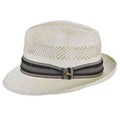 Tommy Bahama Open Weave Vented Toyo Fedora Hat - Ivory Fedora Hat Tommy Bahama Hats TBW217M Ivory S/M (55-57 cm)
