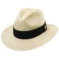 Tommy Bahama Palm Safari Hat with 3-Pleat Cotton Band - Black Band Safari Hat Tommy Bahama Hats tbw137M Natural S/M