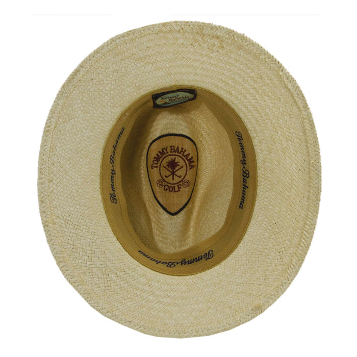 Tommy Bahama Palm Safari Hat with 3-Pleat Cotton Band - Black Band Safari Hat Tommy Bahama Hats