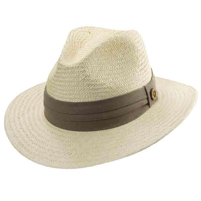 Tommy Bahama Palm Safari Hat with Taupe Band Safari Hat Tommy Bahama Hats tbw137tpM Natural S/M