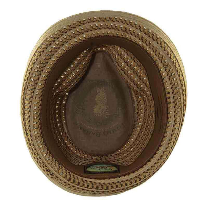 Tommy Bahama Vented Fedora Hat with Palm Tree Pin Fedora Hat Tommy Bahama Hats