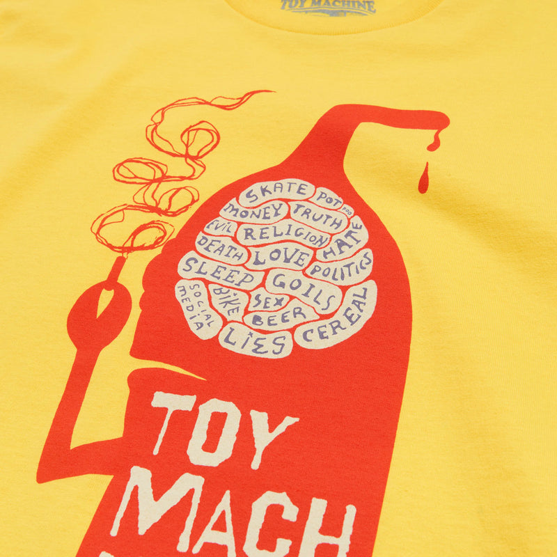 Toy Machine Silowet T-Shirt - Yellow