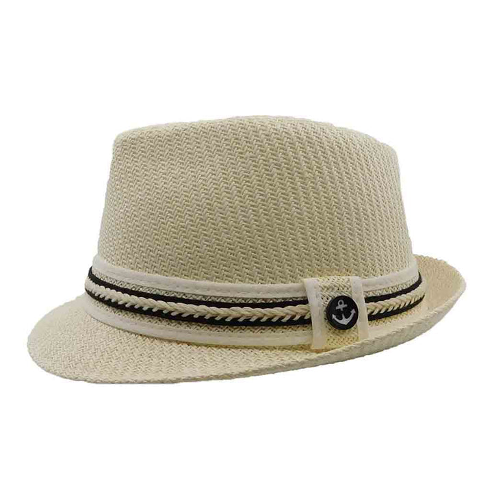 Toyo Fedora Hat - DPC Headwear Fedora Hat Dorfman Hat Co. LS208 Ivory Medium