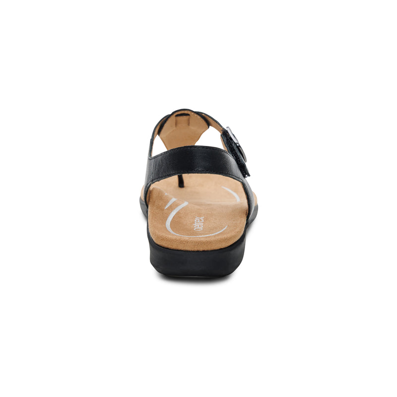 Tracey Adjustable Thong Sandal #color_black