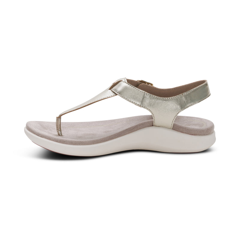 Tracey Adjustable Thong Sandal #color_champagne