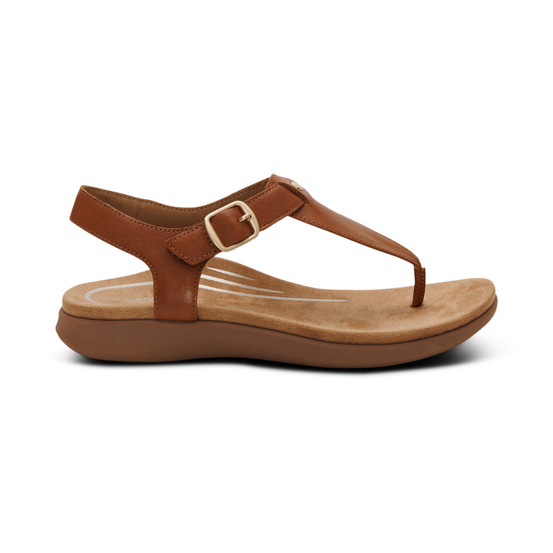 Tracey Adjustable Thong Sandal #color_cognac