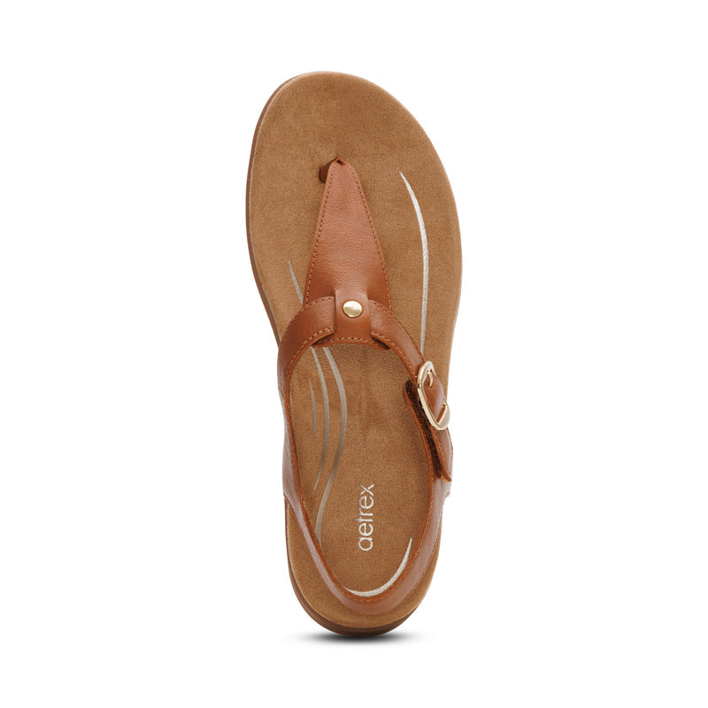 Tracey Adjustable Thong Sandal #color_cognac