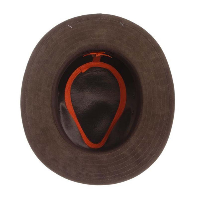 Tullamore Weathered Leather Safari Hat - Stetson Hats Safari Hat Stetson Hats