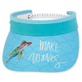 Turquoise Turtle Sun Visor with Coil Closure - Sun 'N' Sand Hats Visor Cap Sun N Sand Hats hh2249C Turquoise