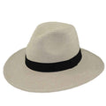 Tweed Straw Safari Hat - Jeanne Simmons Hats Safari Hat Jeanne Simmons Accessories js8250wh White tweed
