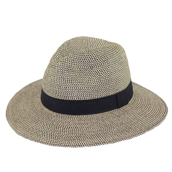 Tweed Straw Safari Hat - Jeanne Simmons Hats Safari Hat Jeanne Simmons Accessories