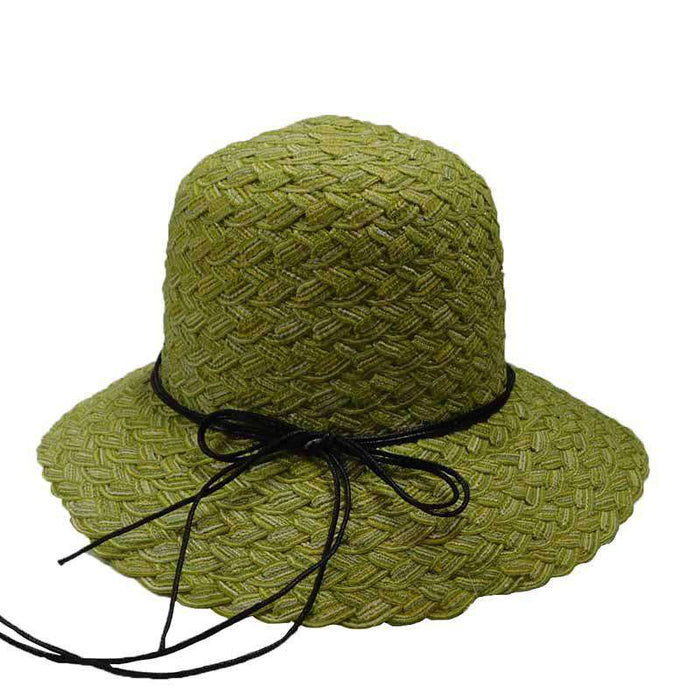 Twisted Poly-Braid Summer Hat by JSA for Women Cloche Jeanne Simmons Accessories WSjs8438SG Sage