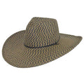 Unisex Tweed Straw Gardening Hat - Karen Keith Hats Safari Hat Great hats by Karen Keith BT34-5Am Black/Tan Mix Medium (22 1/2")