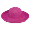 Up Turned Brim Classic Sun Hat - Sun 'N' Sand Hats Kettle Brim Hat Sun N Sand Hats HH803M Hot Pink Medium (57 cm)